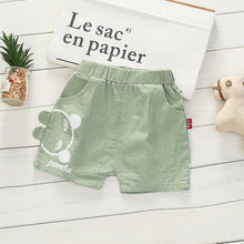 Load image into Gallery viewer, Summer Kids Boys Cartoon Letter Print Short Pants Trousers Kids Knee Length Casual Cotton Shorts
