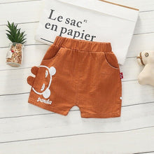 Load image into Gallery viewer, Summer Kids Boys Cartoon Letter Print Short Pants Trousers Kids Knee Length Casual Cotton Shorts
