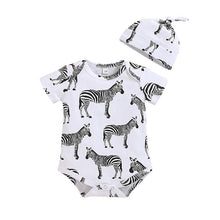 Load image into Gallery viewer, Baby Cotton Bodysuit + Hat
